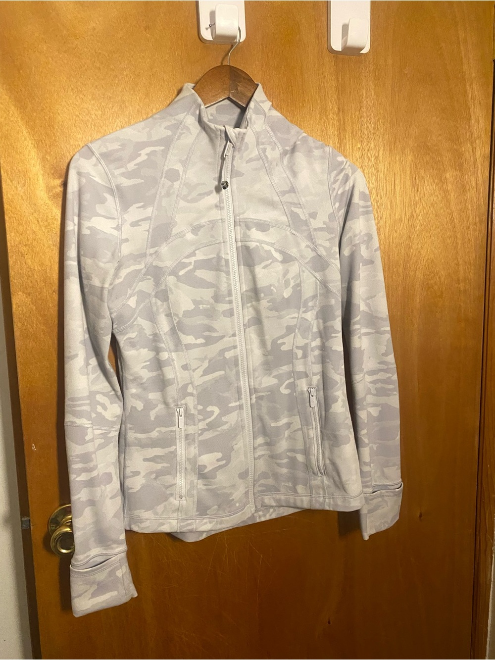 lululemon athletica Light Gray Camo Zip Jacket
